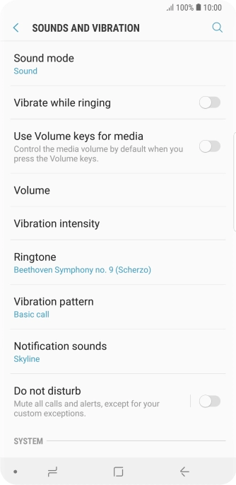 Press the Home key to return to the home screen.