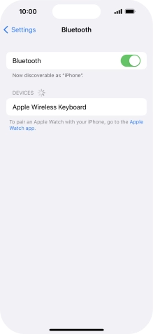 Press the required Bluetooth device and follow the instructions on the screen to pair the device with your phone.