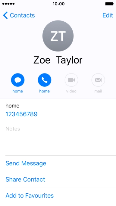 Press the Home key to return to the home screen.