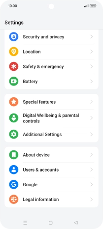 Press Users & accounts.