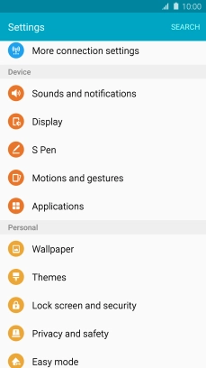 Press Privacy and safety.