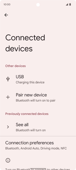 Press Pair new device.