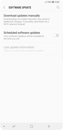 Press Download updates manually. If a new software version is available, it's displayed. Follow the instructions on the screen to update the phone software.