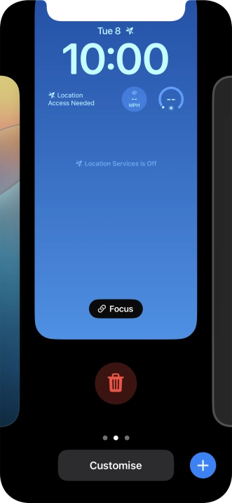 Press the delete icon.