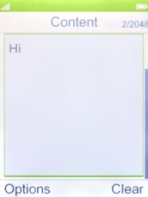 Press the Left selection key.