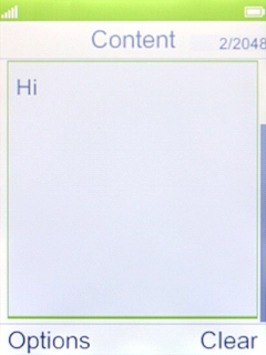 Press the Left selection key.