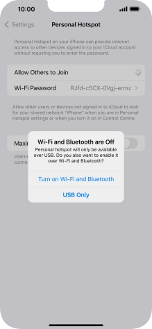 If Wi-Fi is turned off, press Turn on Wi-Fi and Bluetooth.