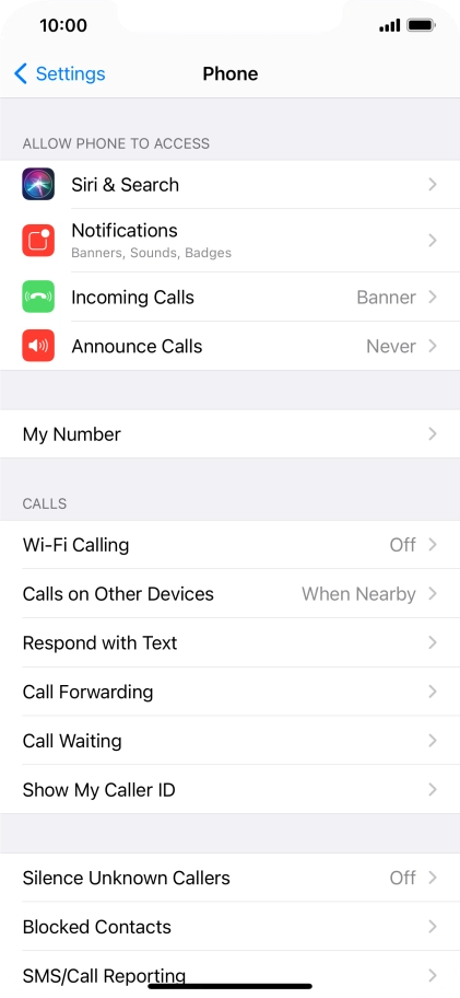 Press Wi-Fi Calling.