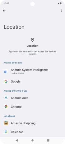 Press the required app.