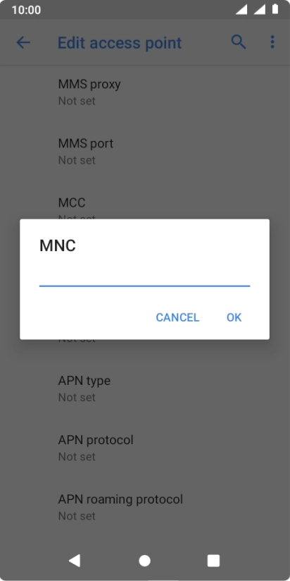 Key in 03 and press OK.