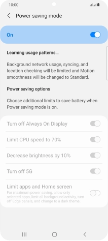 Press the Home key to return to the home screen.