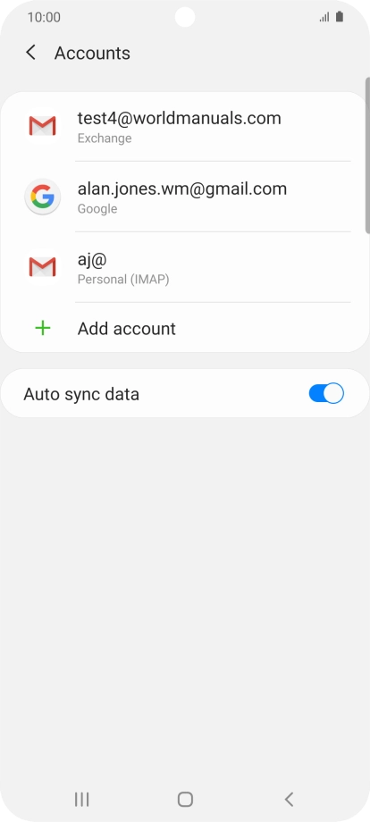 Press the Home key to return to the home screen.