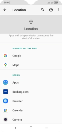 Press the required app.
