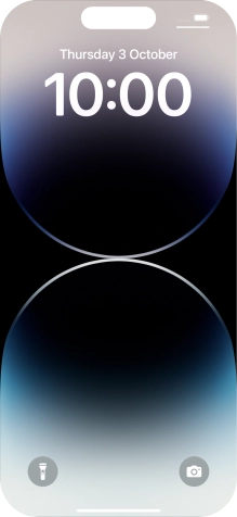 Slide your finger upwards starting from the bottom of the screen.