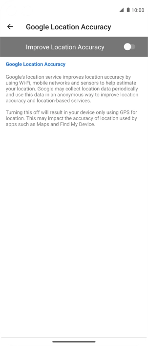 If you press the indicator next to 