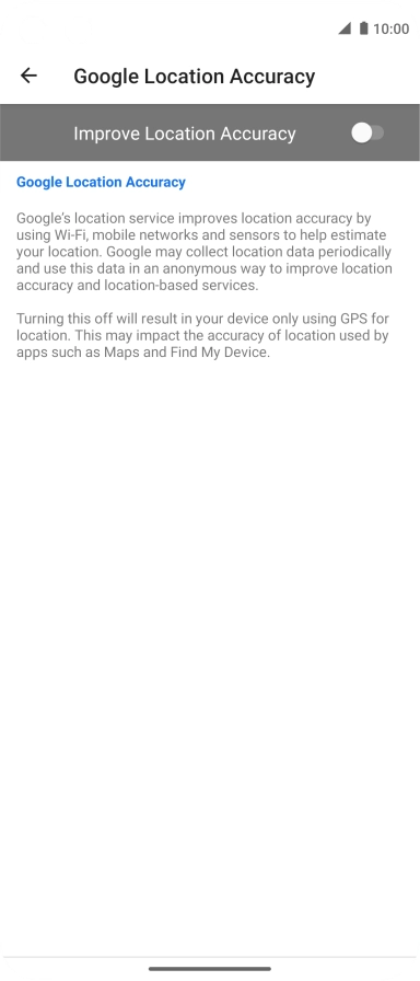 If you press the indicator next to 