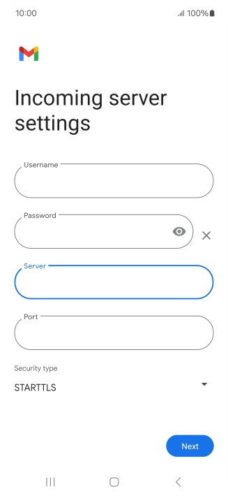 Press the field below 