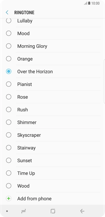 Press Add from phone.