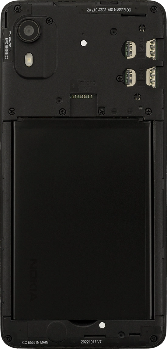 Place your SIM as illustrated on the first SIM holder.