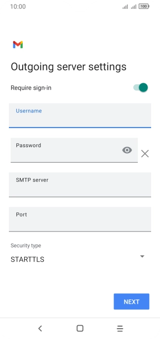Press the field below 