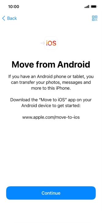 To transfer content to your phone, you need to install the app 