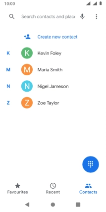 Press the menu icon.