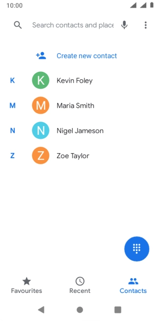 Press the menu icon.