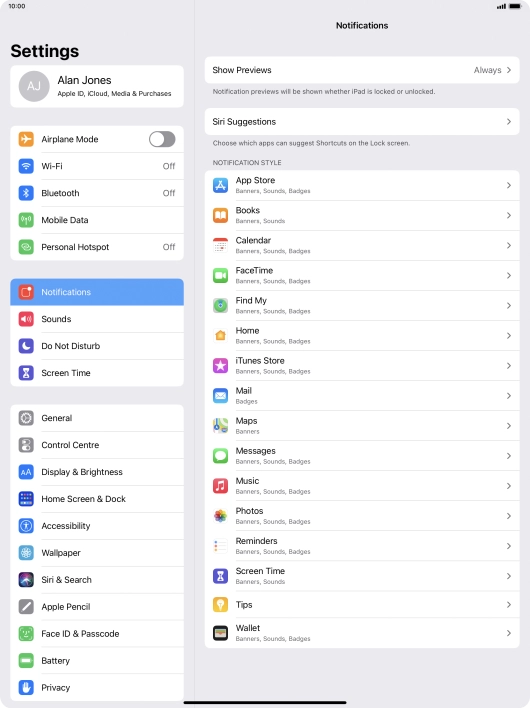 Press Show Previews.