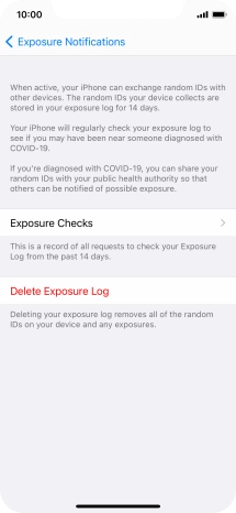 Press Delete Exposure Log.