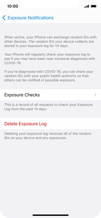Press Delete Exposure Log.