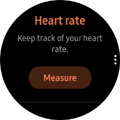 Press Measure and wait while your smartwatch measures your heart rate.