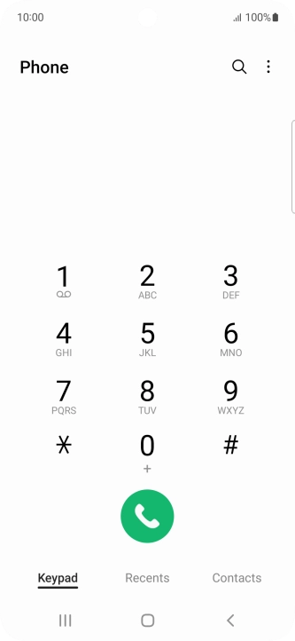 Press the menu icon.