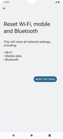 Press RESET SETTINGS.