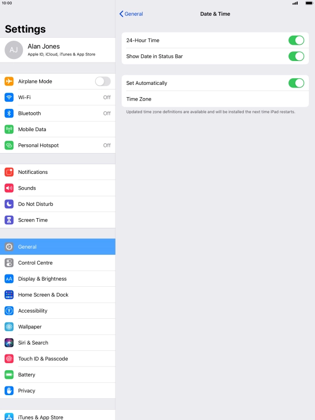 Press the Home key to return to the home screen.