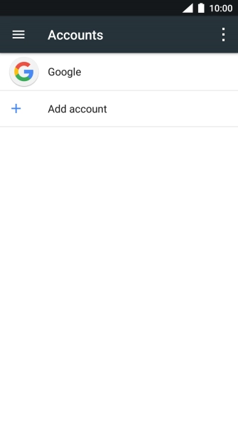 Press Add account.