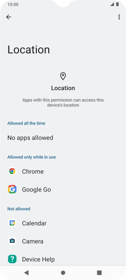 Press the required app.