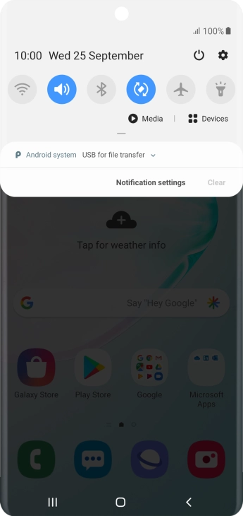 Press Android system.