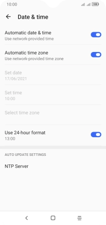 Press the Home key to return to the home screen.