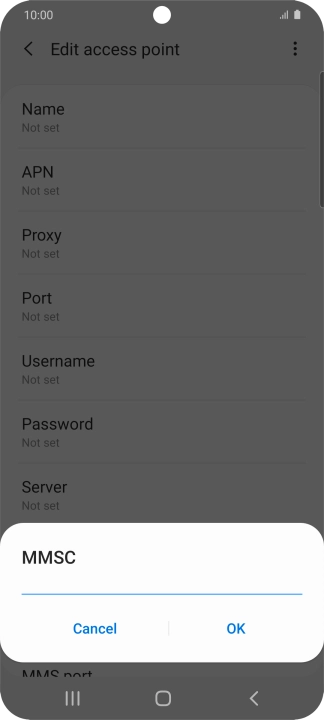 Key in http://pxt.vodafone.net.au/pxtsend and press OK.