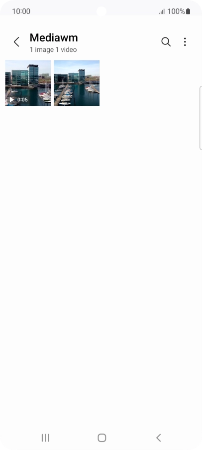 Press and hold any picture or video clip.