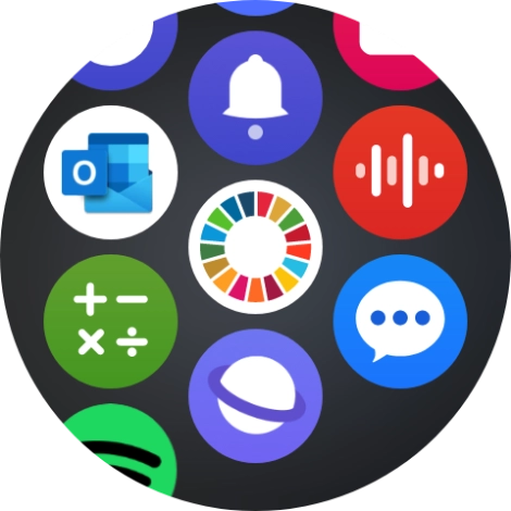 Press the email message icon.