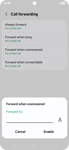 Key in +61414121121 and press Enable.