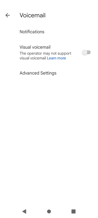Press Advanced Settings.