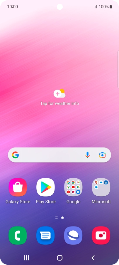 Slide two fingers downwards starting from the top of the screen.