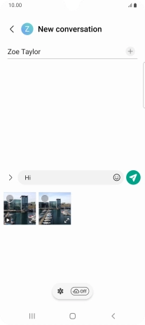 Press the gallery icon and go to the required folder.