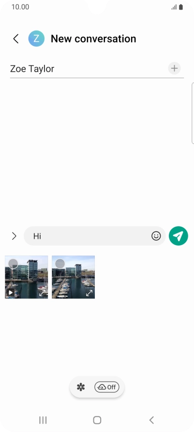 Press the gallery icon and go to the required folder.