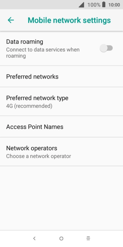 Press Access Point Names.