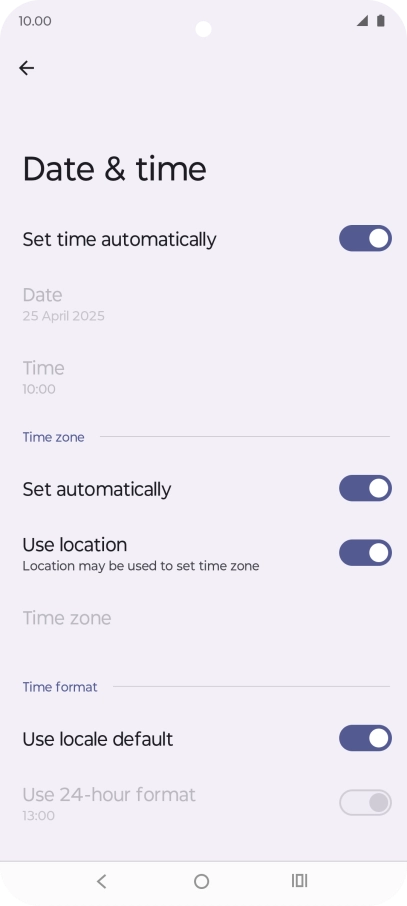 Press the Home key to return to the home screen.