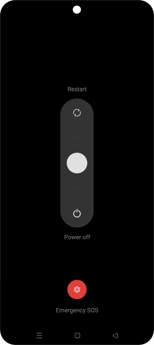 Press and drag the circle downwards.