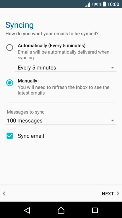 Press the drop down list below 